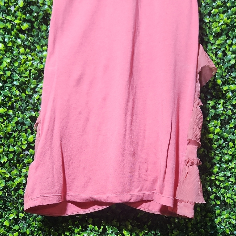 Anthropologie Pink Ruffle Blouse - Picture 9 of 11